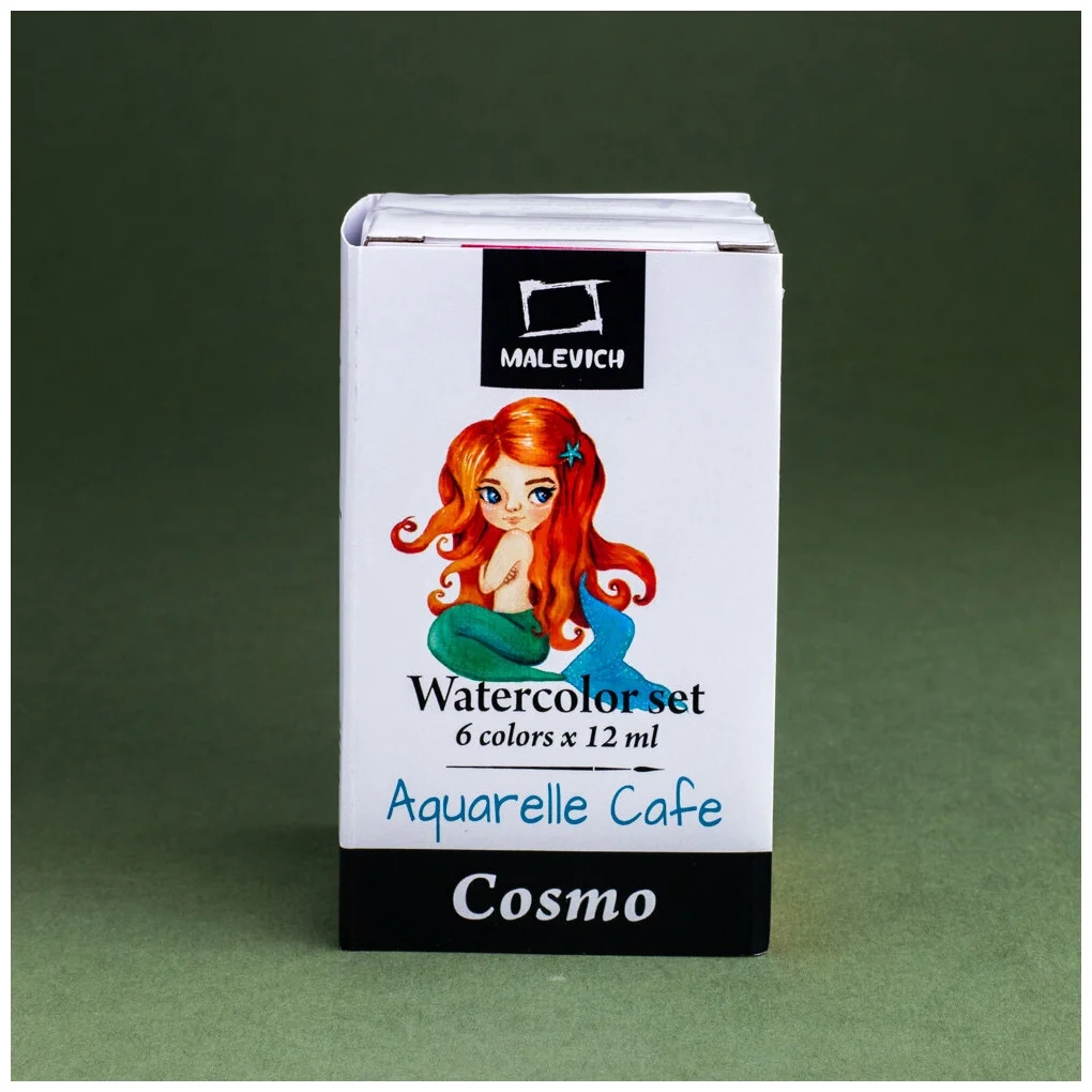 Набор акварели Малевичъ Frida, COSMO, 6 цветов по 12 мл